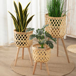 Load image into Gallery viewer, Bamboo Flower Pot