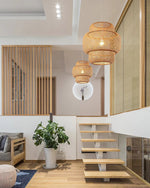 Load image into Gallery viewer, Bamboo Pendant Light Lamp