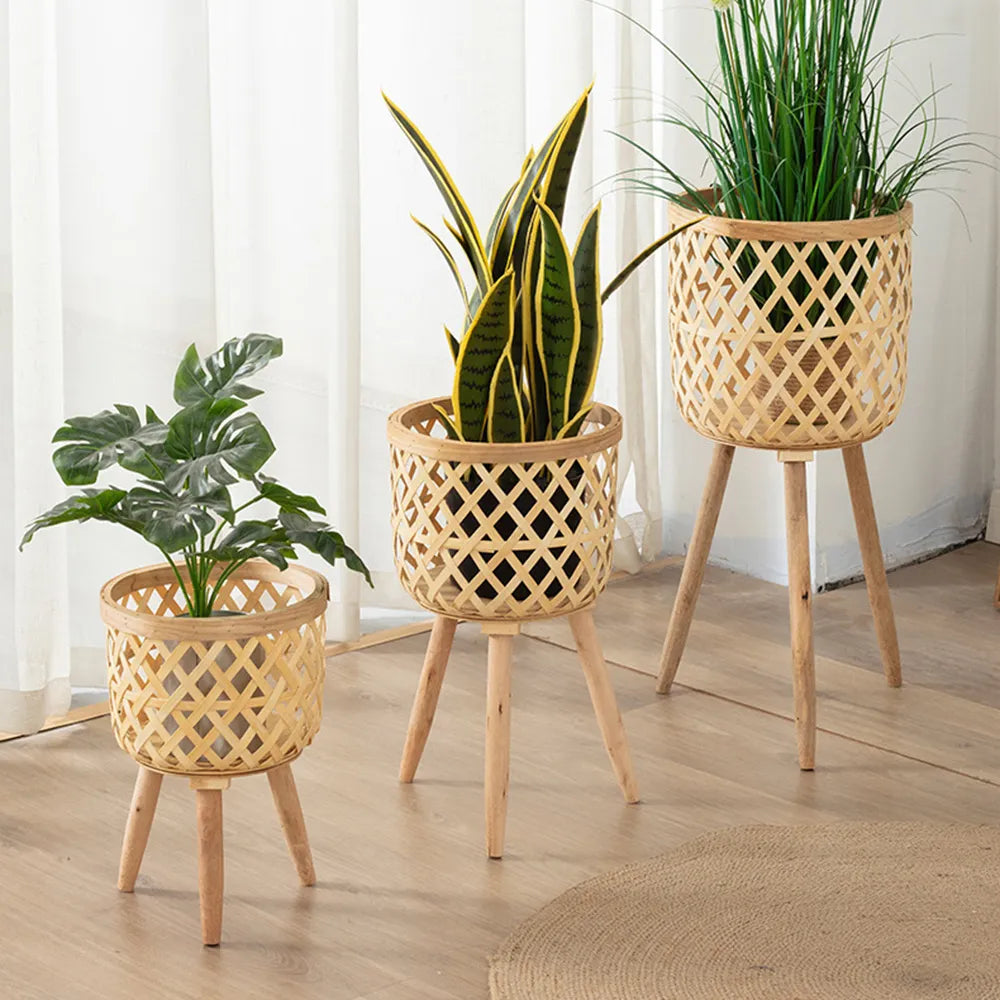 Bamboo Flower Pot 