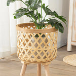 Load image into Gallery viewer, Bamboo Flower Pot 
