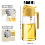 Load image into Gallery viewer, 2-in-1 Oil Dispenser Bottle: Drizzle &amp; Spray - Precise Pouring for Cooking &amp; BBQ
