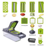 Load image into Gallery viewer, 12-in-1 Vegetable Chopper, Slicer &amp; Grater with Draining Basket
