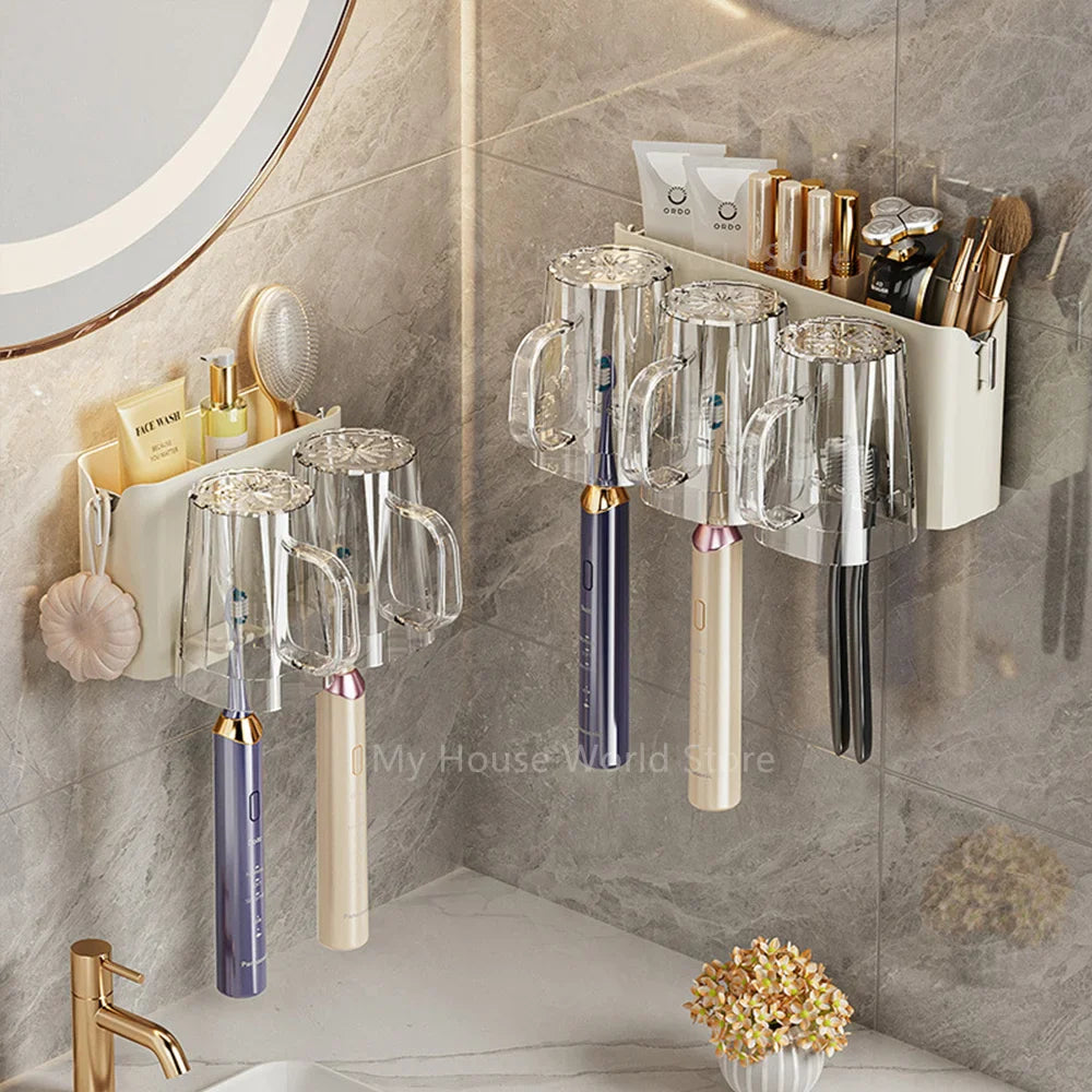 Wall-Mounted Toothbrush Holder 