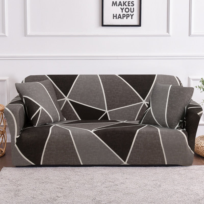 Geometric Sofa Cover Set