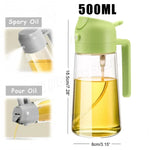 Load image into Gallery viewer, 2-in-1 Oil Dispenser Bottle: Drizzle &amp; Spray - Precise Pouring for Cooking &amp; BBQ
