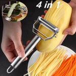 Load image into Gallery viewer, Multifunctional Stainless Steel Kitchen Peeler &amp; Potato Slicer - Durable Vegetable &amp; Fruit Shredder
