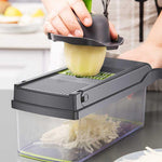 Load image into Gallery viewer, 12-in-1 Vegetable Chopper, Slicer &amp; Grater with Draining Basket
