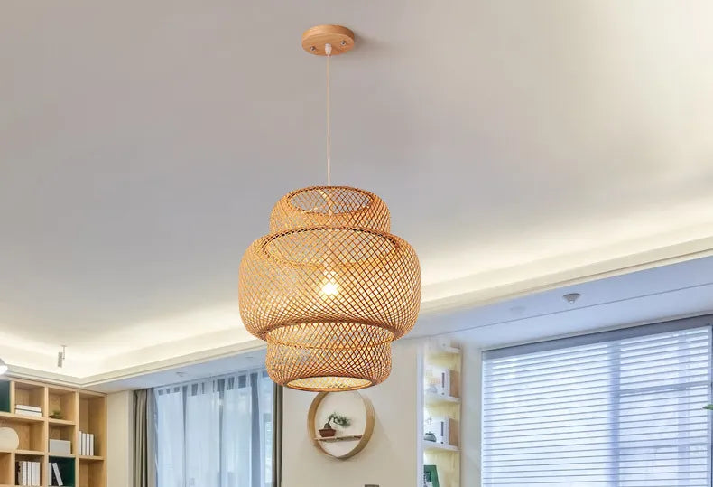 Bamboo Pendant Light Lamp