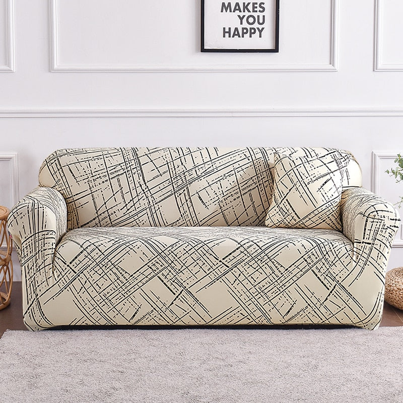 Geometric Sofa Cover Set