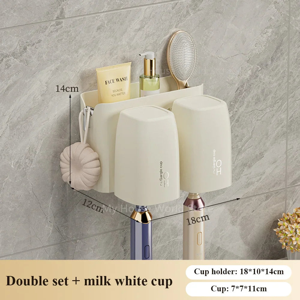 Wall-Mounted Toothbrush Holder 