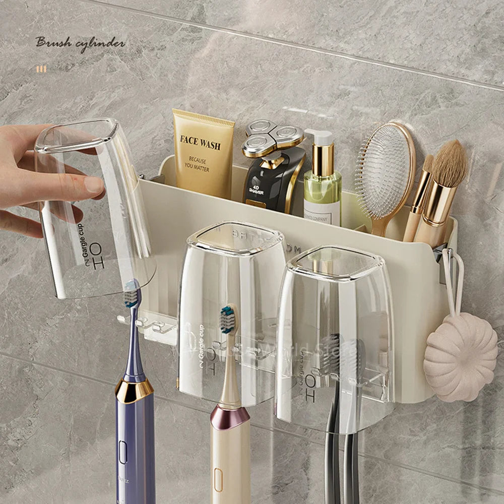 Wall-Mounted Toothbrush Holder 