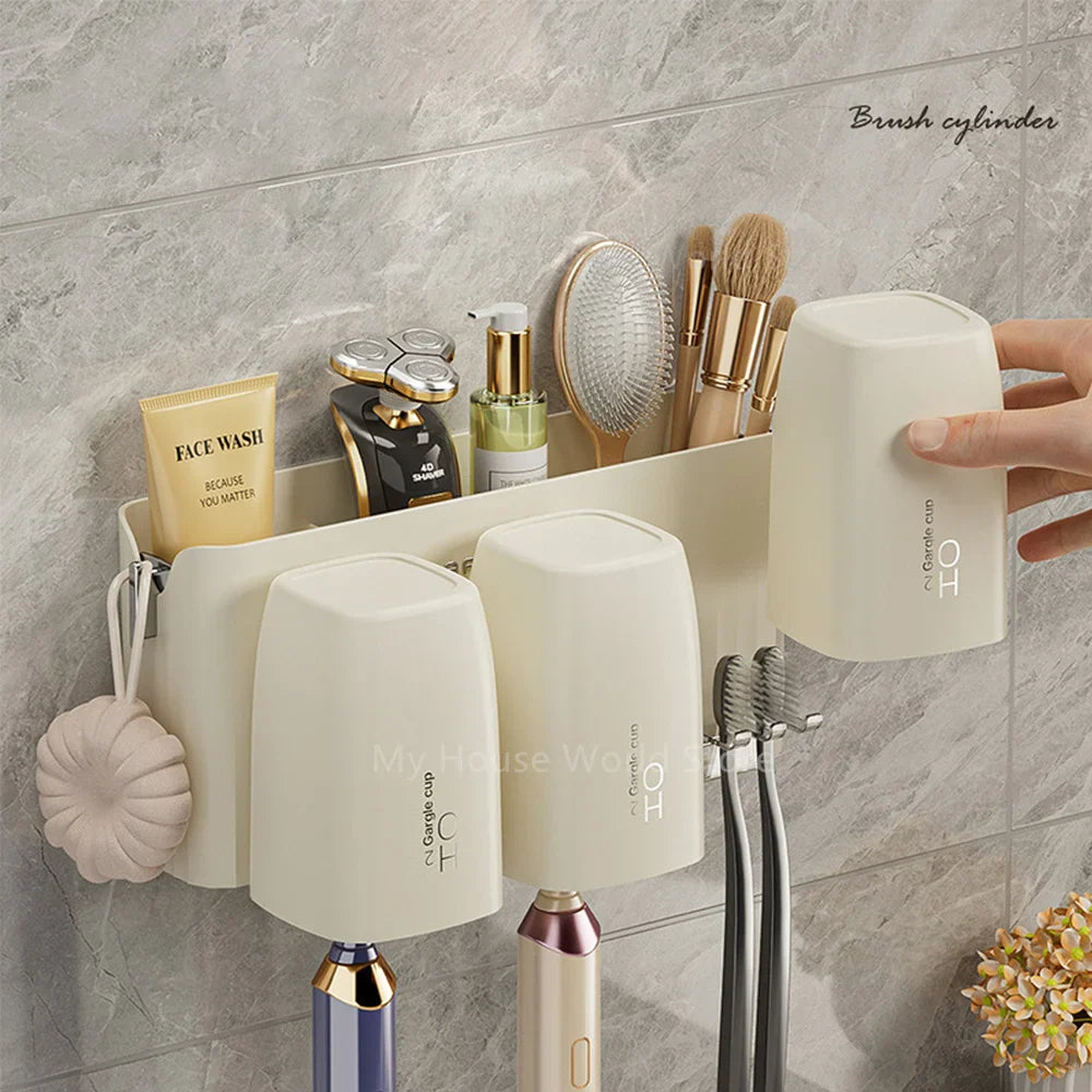 Wall-Mounted Toothbrush Holder 