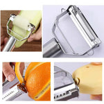 Load image into Gallery viewer, Multifunctional Stainless Steel Kitchen Peeler &amp; Potato Slicer - Durable Vegetable &amp; Fruit Shredder
