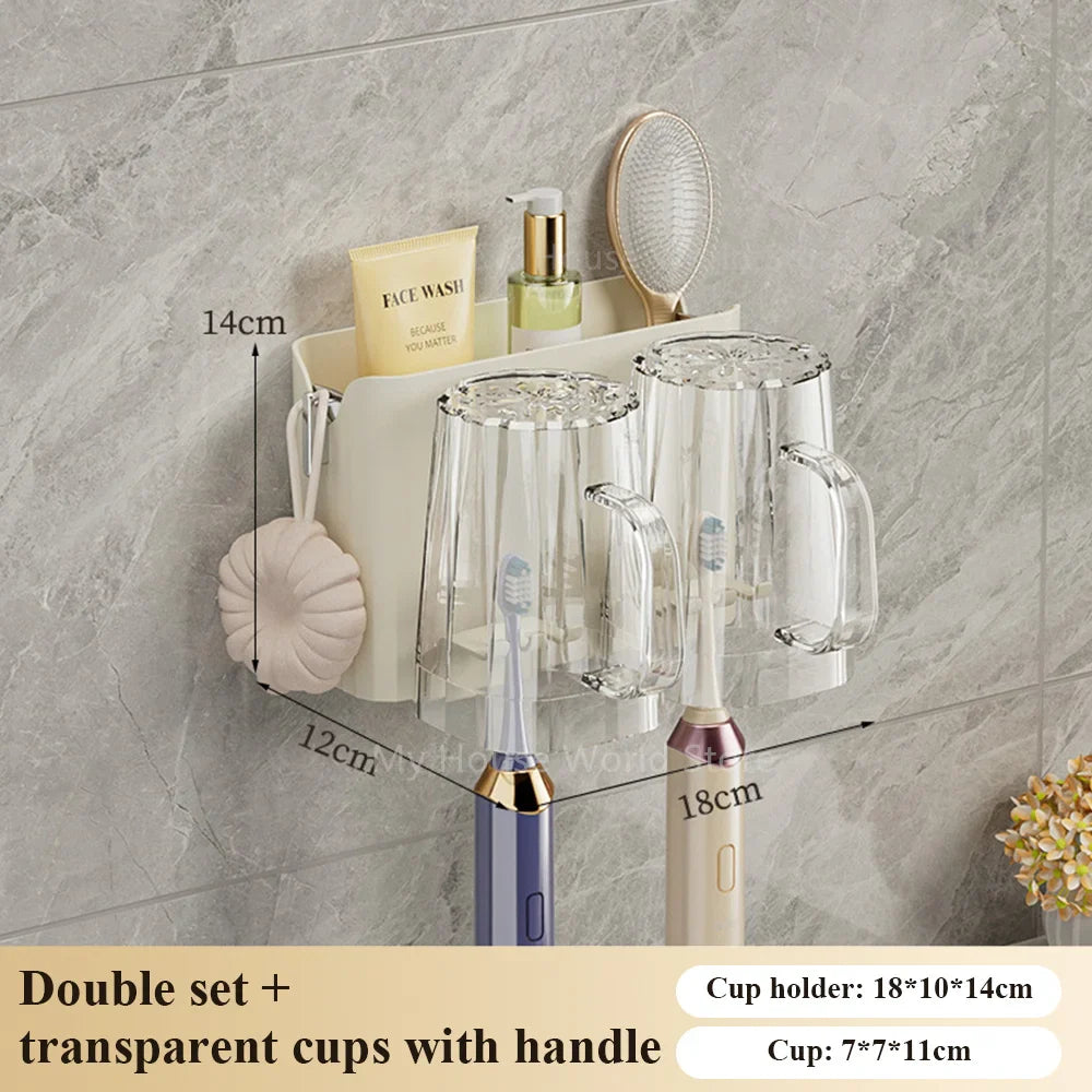 Wall-Mounted Toothbrush Holder 