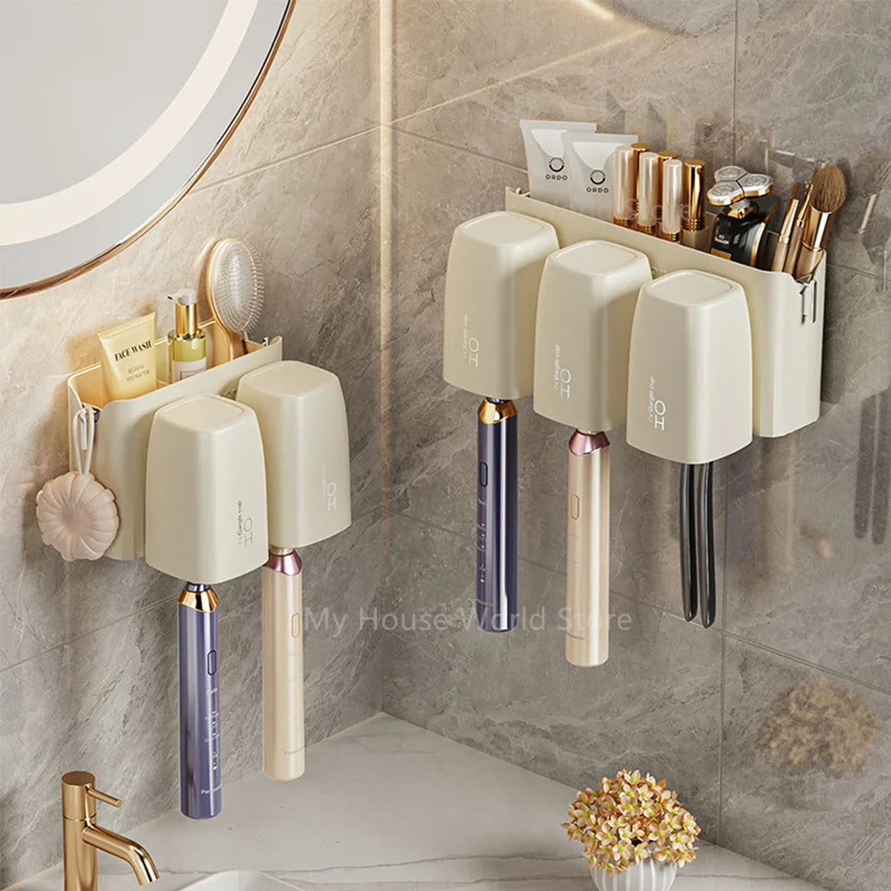 Wall-Mounted Toothbrush Holder 