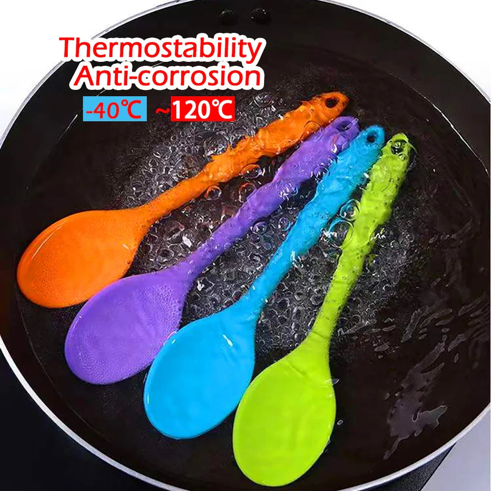  Soft Silicone Spoon 