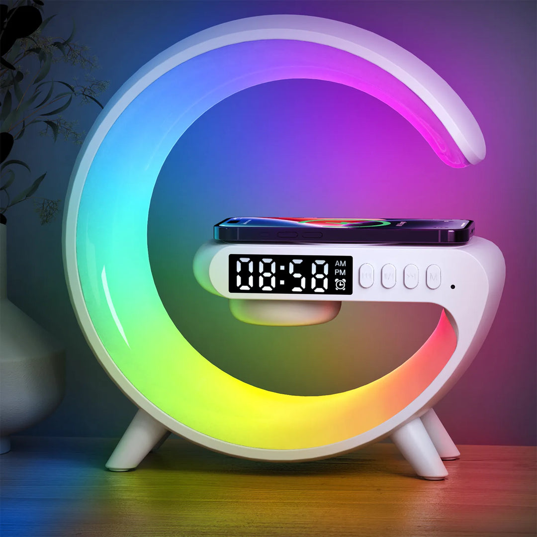 Wireless Charger Pad Stand Speaker Night Light