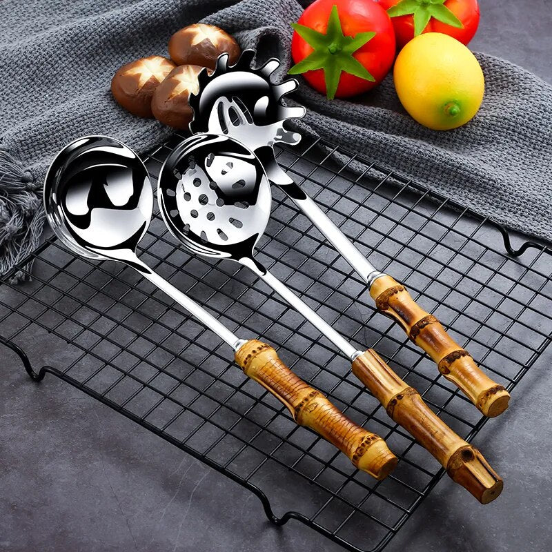 Colander Metal Spoon